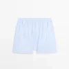 100 % bomullsboxershorts med striper 100 % bomullsboxershorts med striper