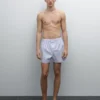 100 % bomullsboxershorts med striper 100 % bomullsboxershorts med striper