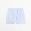 100 % bomullsboxershorts med striper 100 % bomullsboxershorts med striper