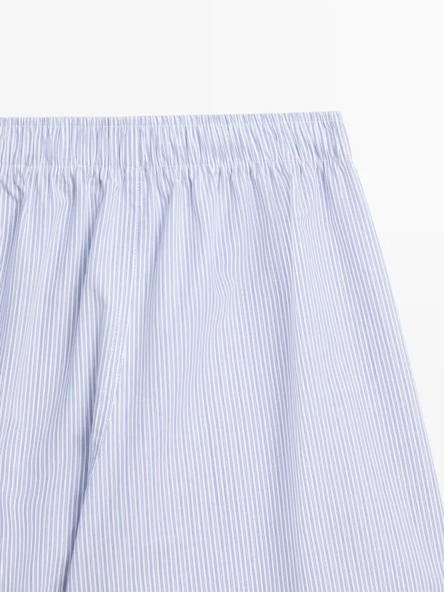 100 % bomullsboxershorts med striper 100 % bomullsboxershorts med striper