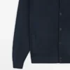 100 % bomullsstrikket cardigan med Pologensere 100 % bomullsstrikket cardigan med Pologensere