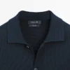 100 % bomullsstrikket cardigan med Pologensere 100 % bomullsstrikket cardigan med Pologensere