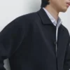 100 % bomullsstrikket cardigan med Pologensere 100 % bomullsstrikket cardigan med Pologensere