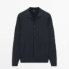 100 % bomullsstrikket cardigan med Pologensere 100 % bomullsstrikket cardigan med Pologensere