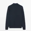 100 % bomullsstrikket cardigan med Pologensere 100 % bomullsstrikket cardigan med Pologensere