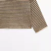 100 % bomullsstrikket genser med striper 100 % bomullsstrikket genser med striper