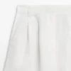 100 % lin, korte plisserte bermuda-shorts 100 % lin, korte plisserte bermuda-shorts