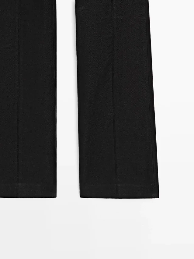 100 % linbukser med kick flare-passform 100 % linbukser med kick flare-passform