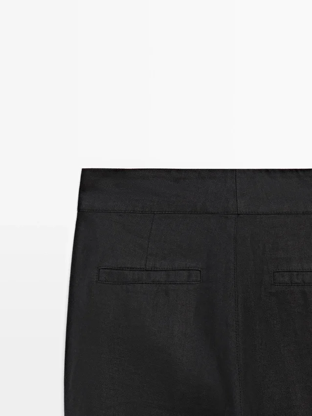 100 % linbukser med kick flare-passform 100 % linbukser med kick flare-passform