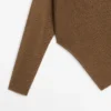 Asymmetrisk strikket kappe-genser Asymmetrisk strikket kappe-genser