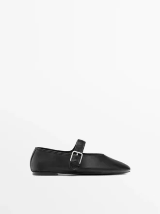 Ballerinasko i mykt skinn