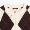Bomulls-argyle-Cardigan