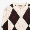 Bomulls-argyle-Cardigan