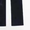 Boot-cut-jeans med høy midje og flokket overflate Boot-cut-jeans med høy midje og flokket overflate