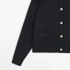 Cardigan i bomull med gullknapper Cardigan i bomull med gullknapper