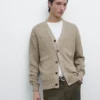 Cardigan i bomull med knapper