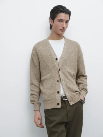 Cardigan i bomull med knapper