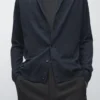 Cardigan i ullblanding med reverskrage Cardigan i ullblanding med reverskrage