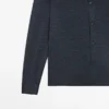 Cardigan i ullblanding med reverskrage Cardigan i ullblanding med reverskrage
