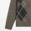 Cardigans i ull med argylemønster