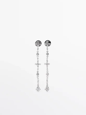 Dangle-øreringer med rhinestones Dangle-øreringer med rhinestones