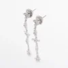 Dangle-øreringer med rhinestones