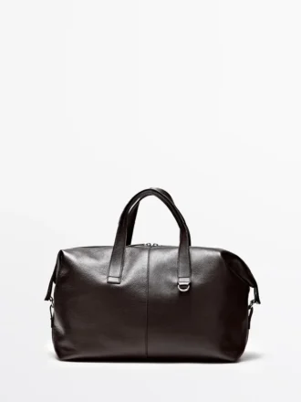 Duffelbag i nappa-lær