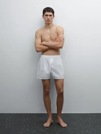 Enkle boxershorts i 100 % bomull