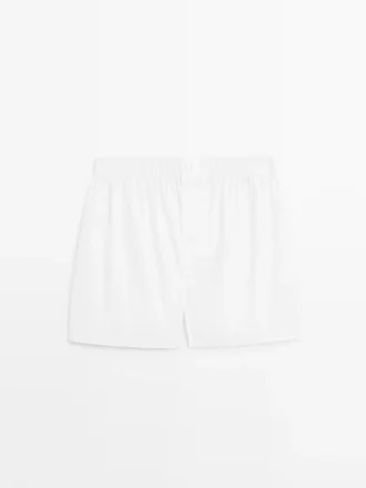 Enkle boxershorts i 100 % bomull