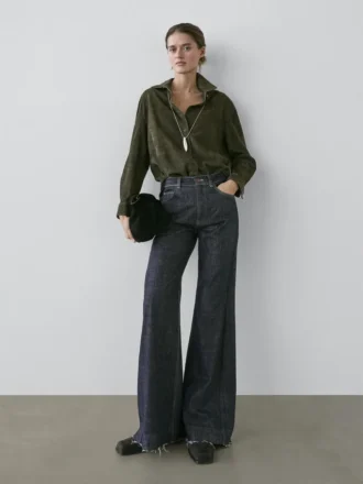 Flared jeans med høy midje