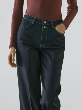 Flared jeans med høy midje