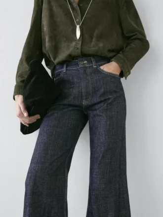 Flared jeans med høy midje