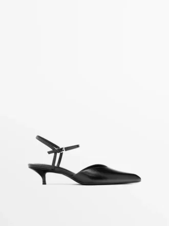 Høyhælte slingback-sko