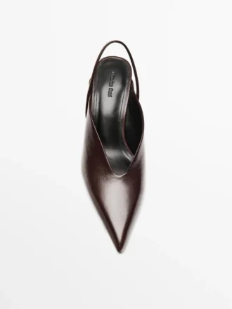 Høyhælte slingback-sko