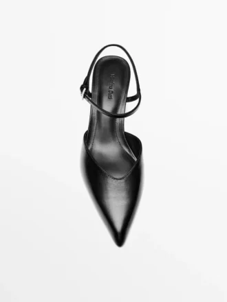 Høyhælte slingback-sko