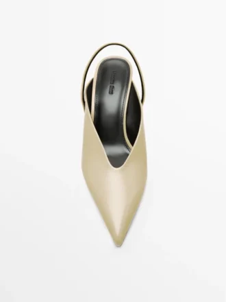 Høyhælte slingback-sko