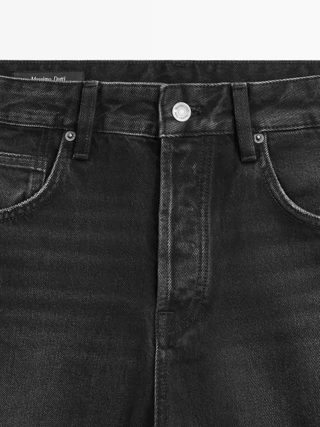 Jeans med ballongpassform og middels høy midje Jeans med ballongpassform og middels høy midje