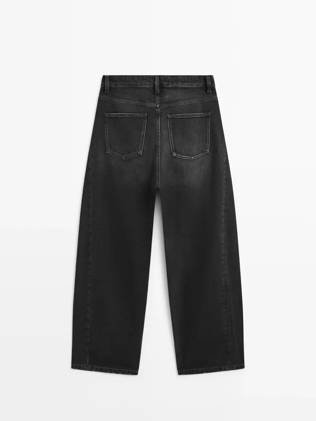 Jeans med ballongpassform og middels høy midje Jeans med ballongpassform og middels høy midje