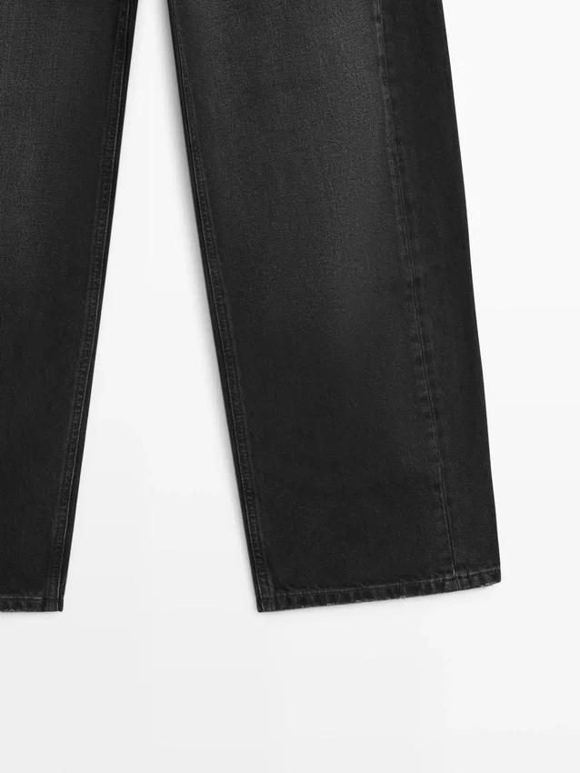 Jeans med ballongpassform og middels høy midje Jeans med ballongpassform og middels høy midje
