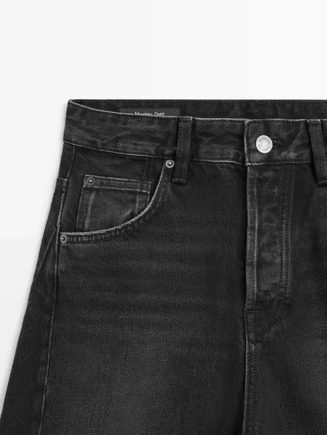 Jeans med ballongpassform og middels høy midje Jeans med ballongpassform og middels høy midje