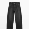 Jeans med ballongpassform og middels høy midje Jeans med ballongpassform og middels høy midje