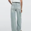 Jeans med høy midje og barrel-passform