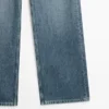Jeans med høy midje og vide ben