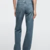Jeans med høy midje og vide ben
