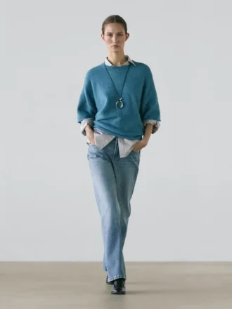 Jeans med lav midje og rette ben