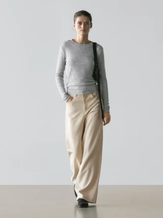 Jeans med lav midje og vide ben