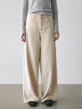 Jeans med lav midje og vide ben
