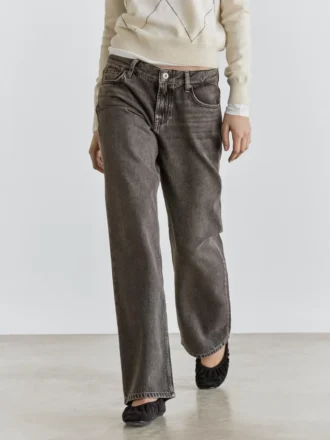 Jeans med rett ben og lav midje