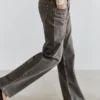 Jeans med rett ben og lav midje