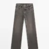 Jeans med rett ben og lav midje